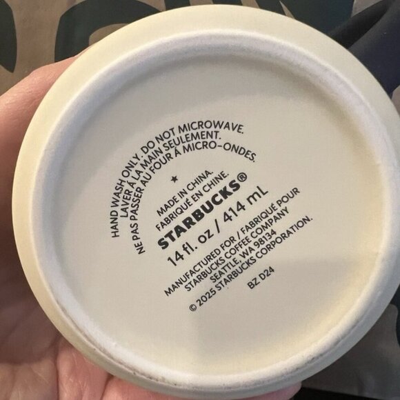 Starbucks X Farm Rio Limited Edition White Blue Ceramic Mug New - Picture 4 of 4